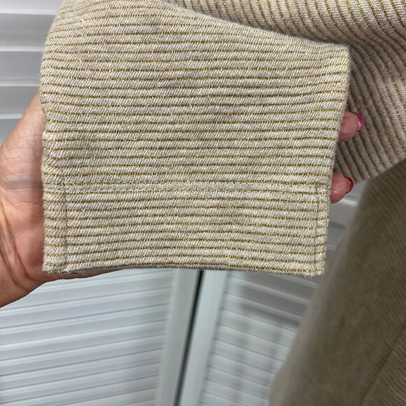 Talbots Tunic Size Medium Embellished Beige NWOT - Picture 9 of 13